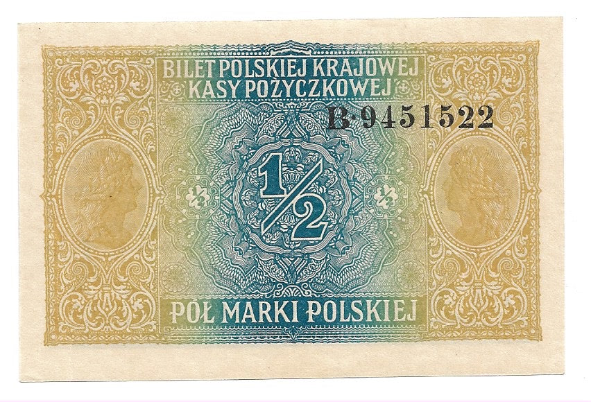 1/2 marki polskiej 1916 r. - General - (K19)