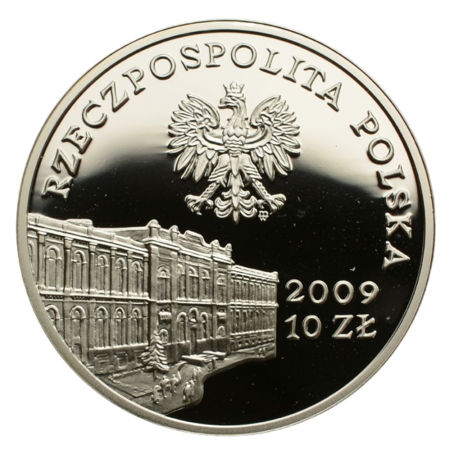 10 zlotych - 180 lat bankowosci przypisanych w Polsce