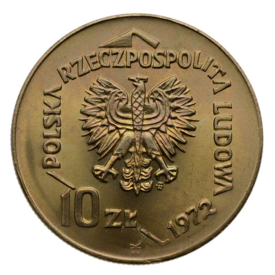 10 zlotych 1972 r. - 50 latуw Portu w Gdyni (M312)