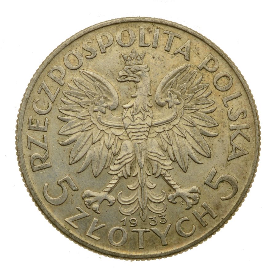 5 zlotych 1933 r. - Glowa Kobiety (3)