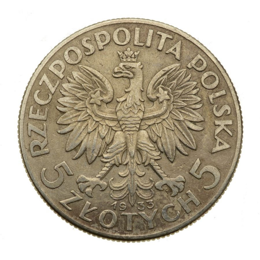 5 zlotych 1933 r. - Glowa Kobiety (5)