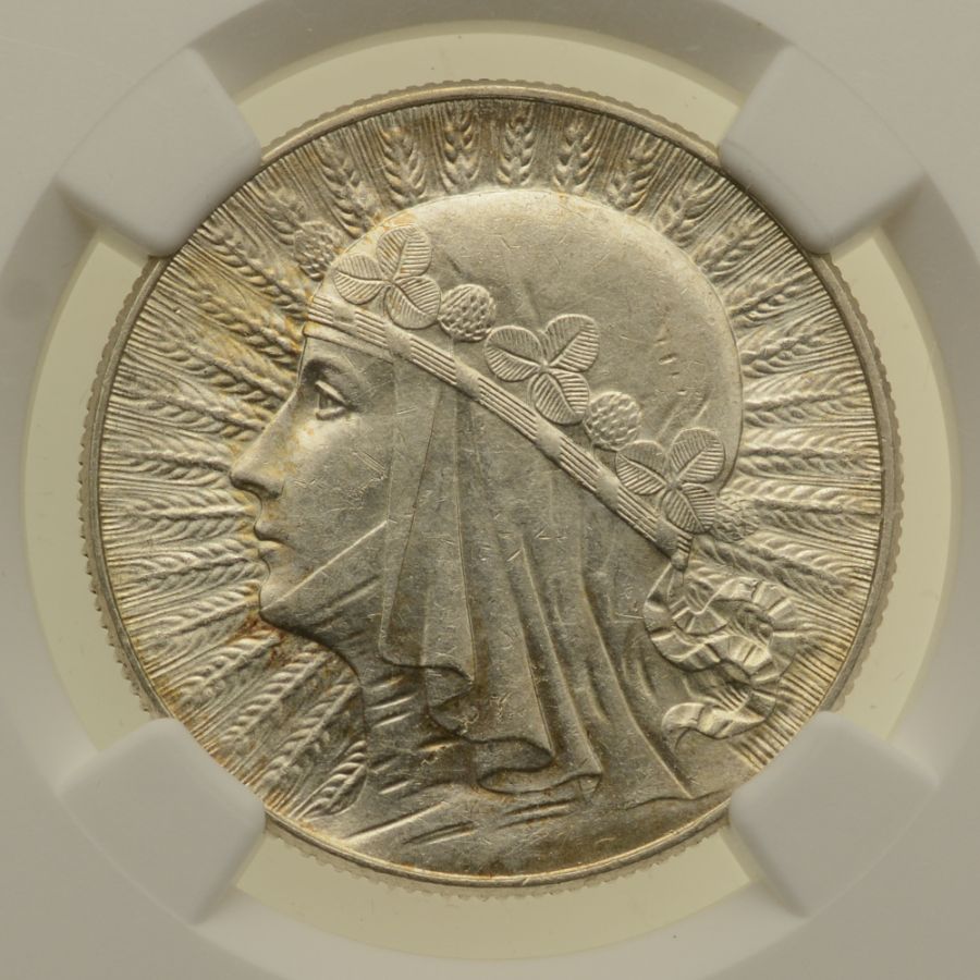5 zlotych 1933 r. - Glowa Kobiety - Grading NGC MS60 (K05)