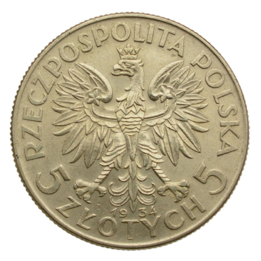 5 zlotych 1934 r. - Glowa Kobiety (2)