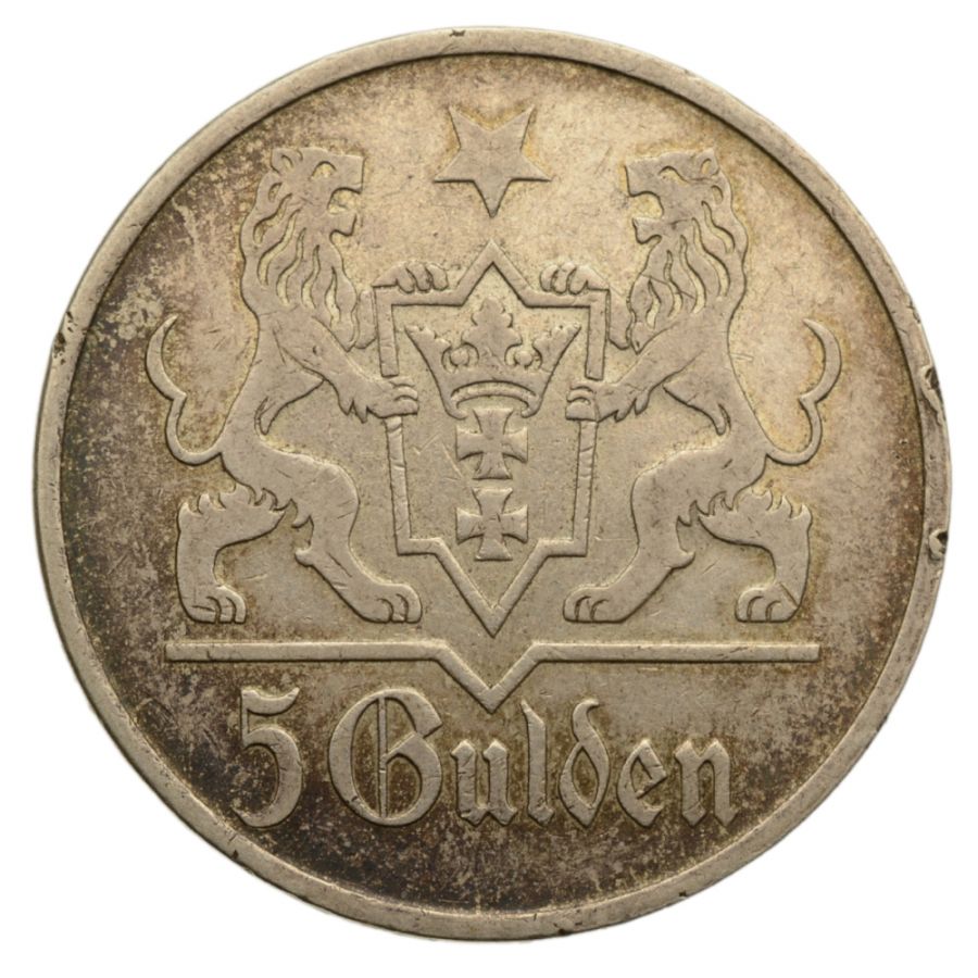 WMG - 5 Guldenуw 1923 r. - Kosciуl Mariacki (2)