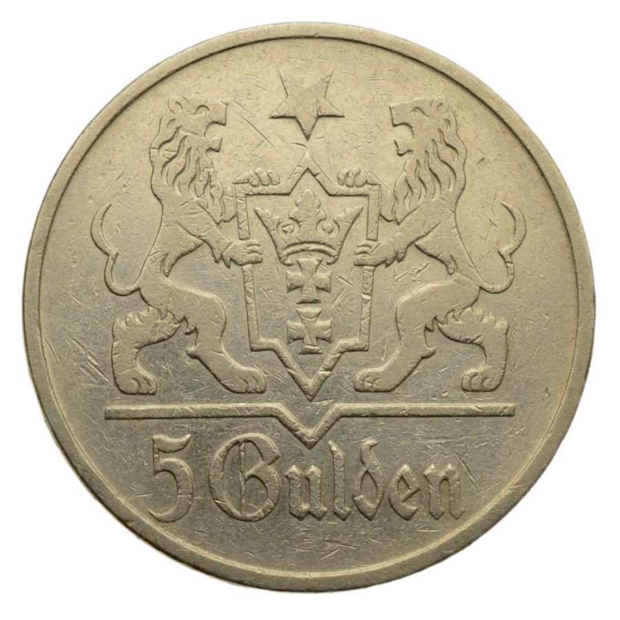 WMG - 5 Guldenуw 1923 r. - Kosciуl Mariacki (K11)