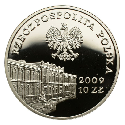10 zlotych - 180 lat bankowosci przypisanych w Polsce