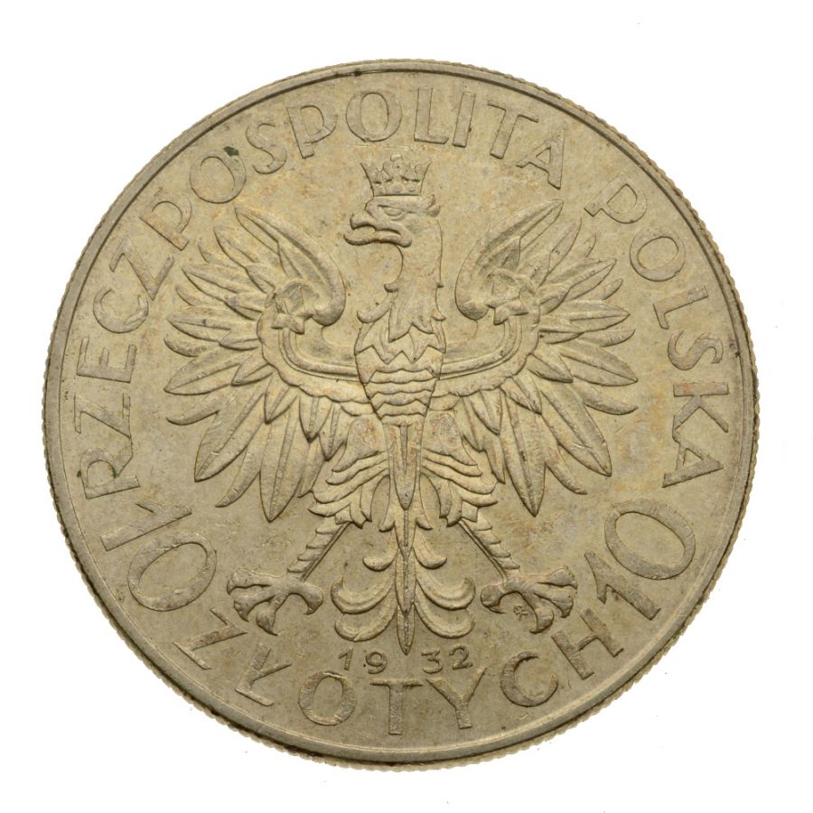 10 zlotych 1932 r. - Glowa Kobiety z.m. (9)