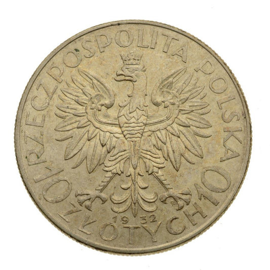 10 zlotych 1932 r. - Glowa Kobiety z.m. (9)
