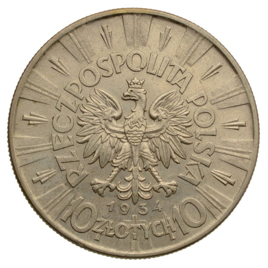 10 zlotych 1934 r. – Jуzef Pilsudski