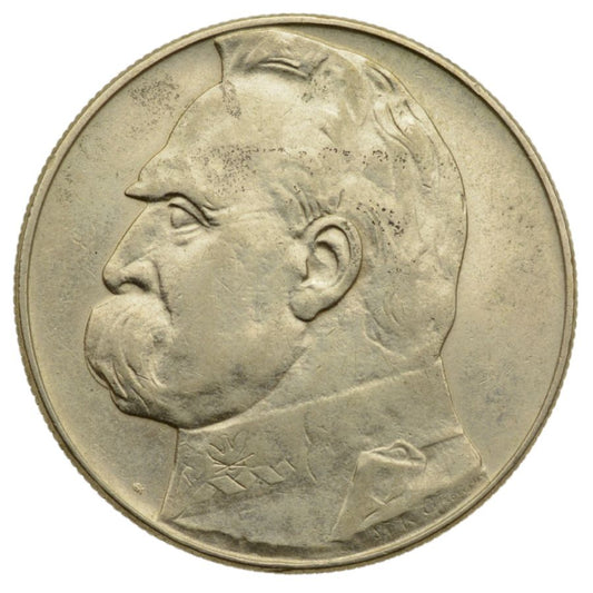 10 zlotych 1937 r. - Jуzef Pilsudski (K80)