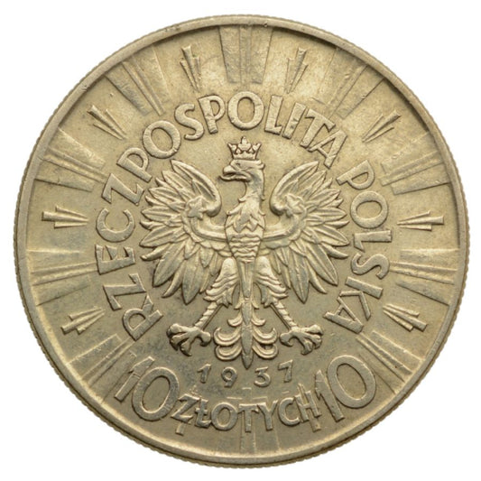 10 zlotych 1937 r. – Jуzef Pilsudski