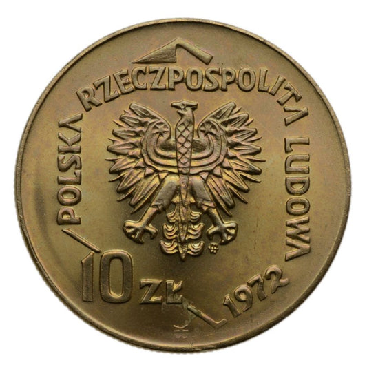 10 zlotych 1972 r. - 50 latуw Portu w Gdyni (M312)