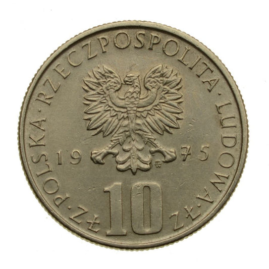 10 zlotych 1975 r. - Boleslaw Prus (M267)