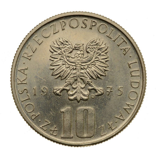 10 zlotych 1975 r. - Boleslaw Prus (M506)