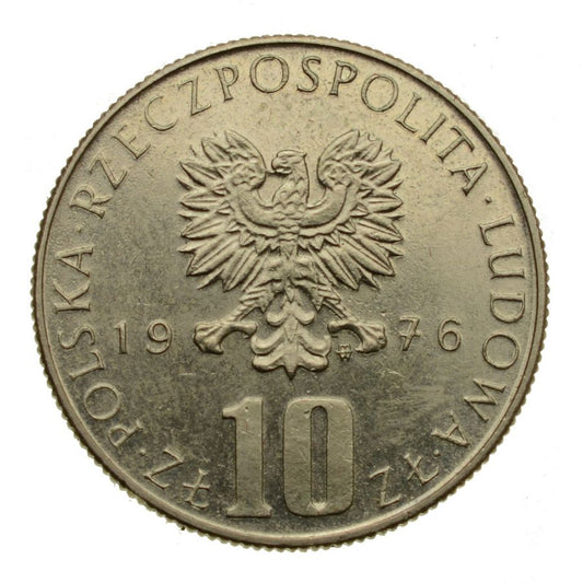 10 zlotych 1976 r. - Boleslaw Prus (M707)