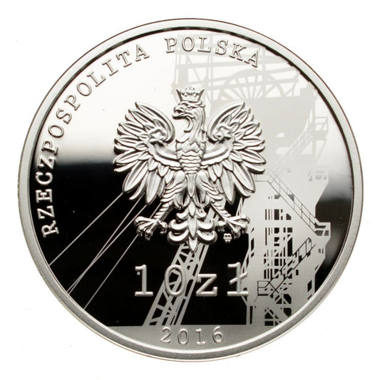 10 zlotych - 35. rocznica pacyfikacji kopalni Wujek
