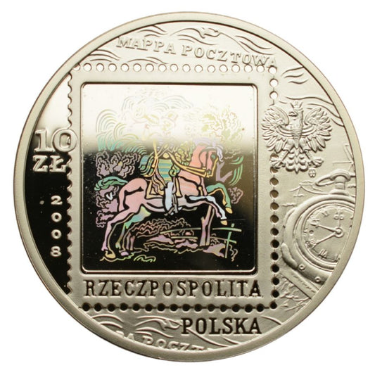 10 zlotych - 450 lat Poczty Polskiej