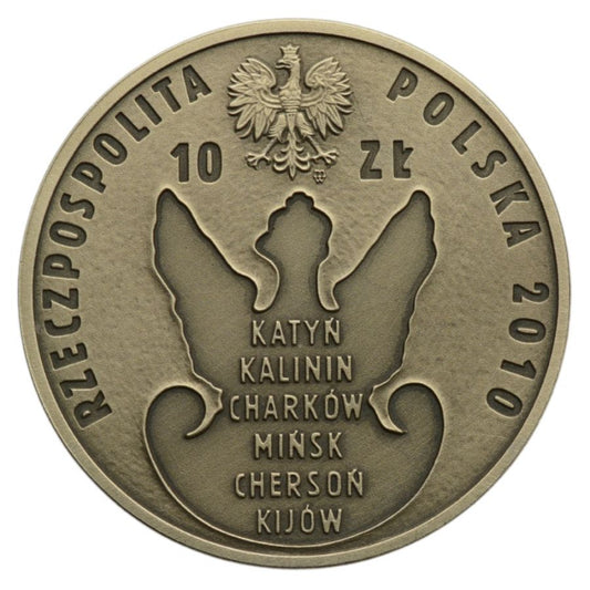 10 zlotych - 70. rocznica zbrodni katynskiej