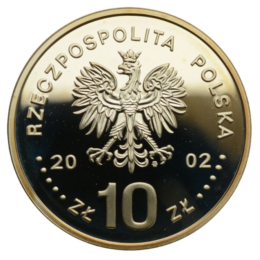 10 zlotych - August II Mocny (popiersie)