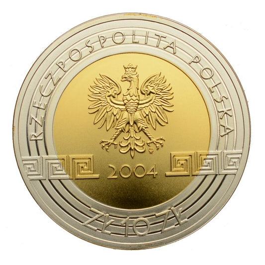 10 zlotych - Igrzyska Olimpijskie - Ateny 2004 (platerowana)