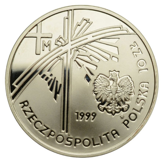 10 zlotych - Jan Pawel II - Papiez Pielgrzym