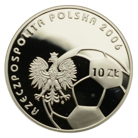 10 zlotych - Mistrzostwa Swiata w Pilce Noznej - Niemcy 2006 (srebrna)
