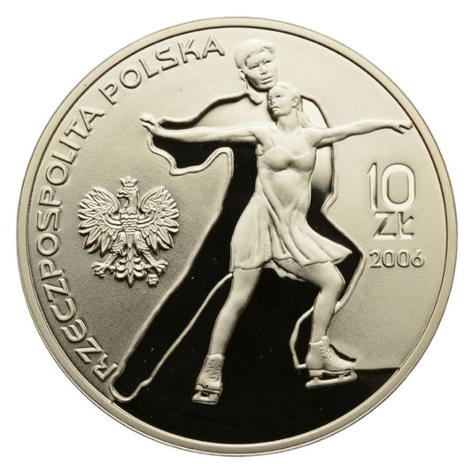 10 zlotych - Zimowe Igrzyska Olimpijskie - Turyn 2006 (lyzwy)