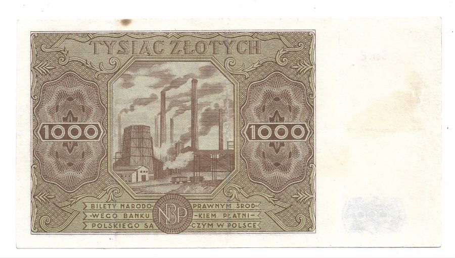1000 zlotych 1947 r. -Seria E (K34)