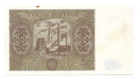 1000 zlotych 1947 r. -Seria E (K34)