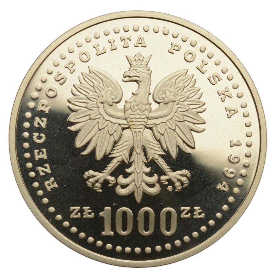 1000 zlotych - XV Mistrzostwa Swiata w Pilce Noznej - USA 1994