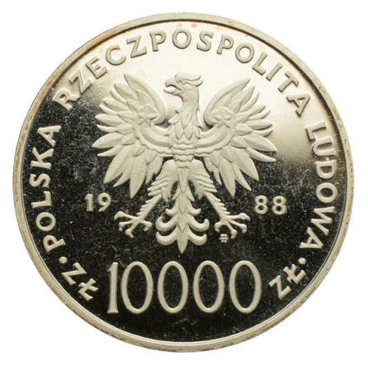 10000 zlotych - Jan Pawel II - Cienki Krzyz