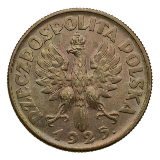 2 zlote 1925 r. - Zniwiarka (z kropka) (K12)