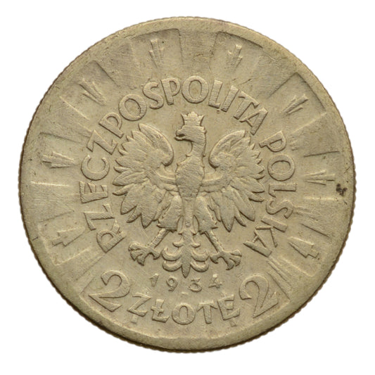2 zlote 1934 r. - Jуzef Pilsudski (3)