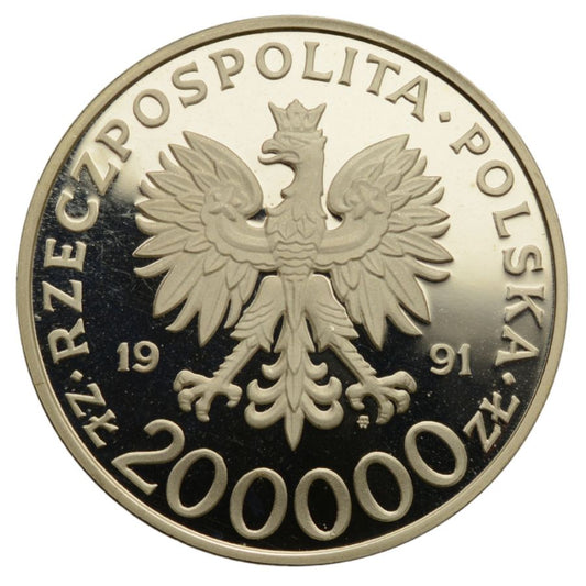 200000 zlotych - 70 lat Miedzynarodowych Targуw Poznanskich 1921-1991