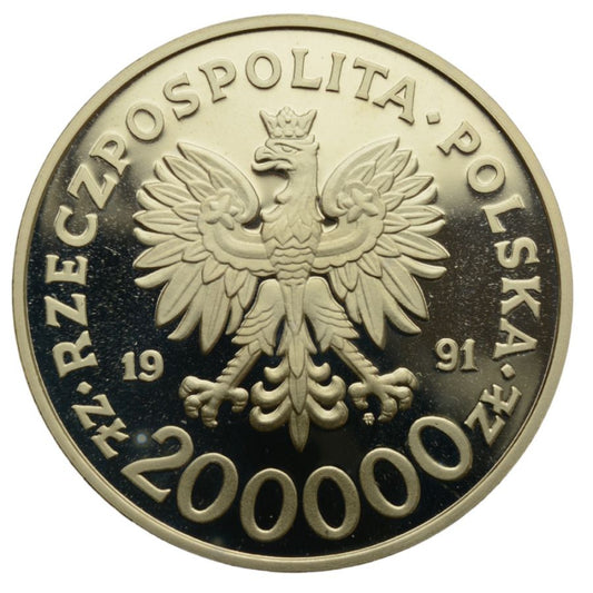 200000 zlotych - XVI Zimowe Igrzyska Olimpijskie - Albertville 1992