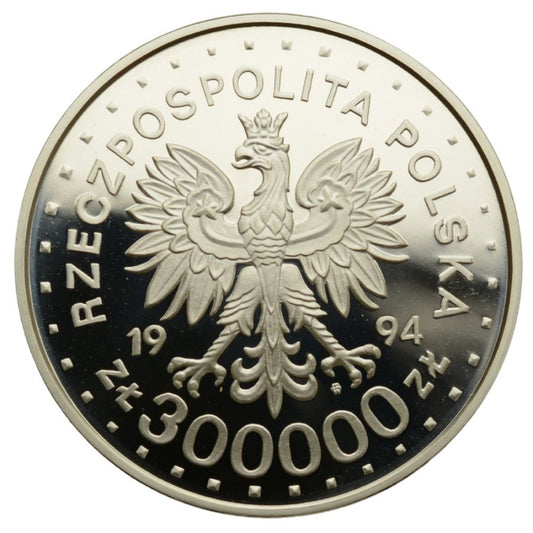 300000 zlotych - Swiety Maksymilian Kolbe