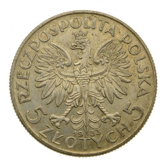 5 zlotych 1933 r. - Glowa Kobiety (3)