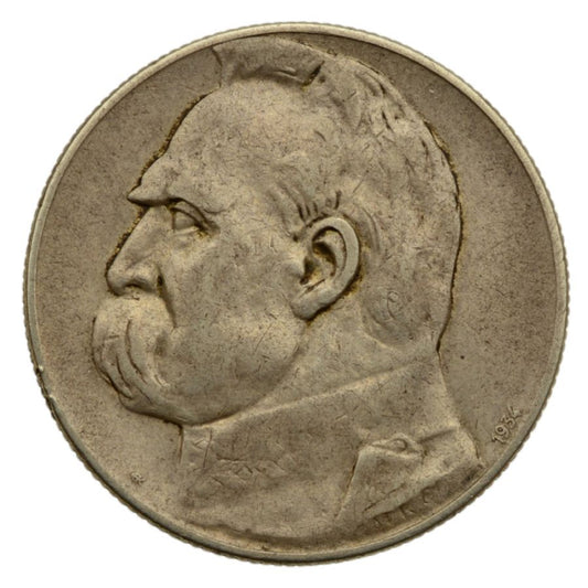 5 zlotych 1934 r. - Jуzef Pilsudski - Orzel Strzelecki (K83)