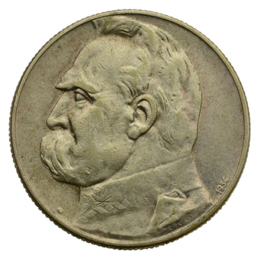 5 zlotych 1934 r. - Jуzef Pilsudski - Orzel Strzelecki