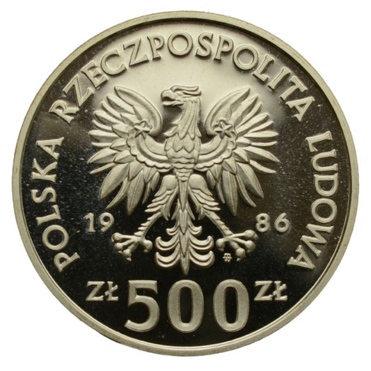 500 zlotych - XIII Mistrzostwa Swiata w Pilce Noznej - Meksyk 1986