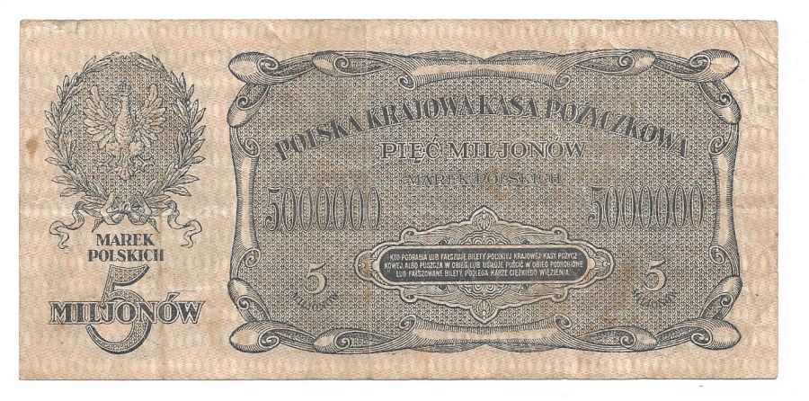 5000000 marek polskich 1923 r. -Seria D (K88)