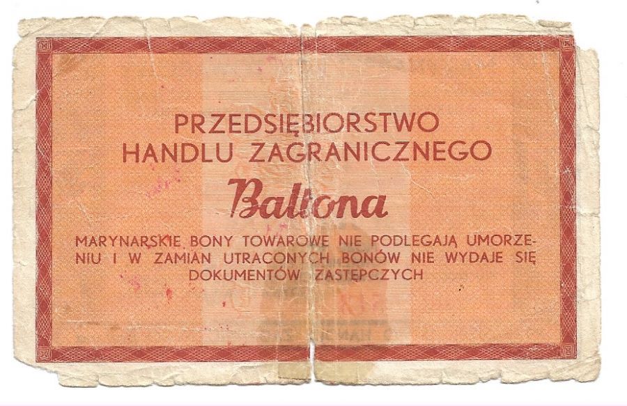 Bon Towarowy - BALTONA - 1 dolar 1973 C