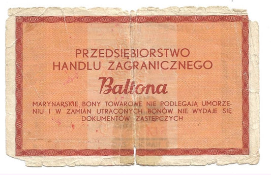 Bon Towarowy - BALTONA - 1 dolar 1973 C
