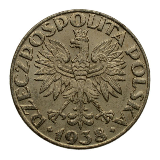 Generalne Gubernatorstwo - 50 groszy 1938 r. (niklowana)