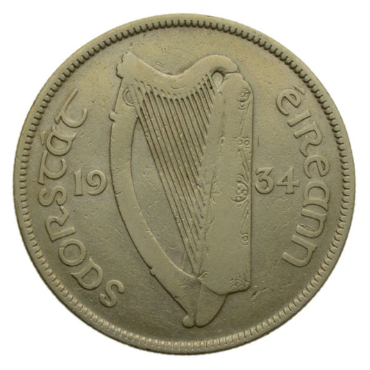 Irlandia - 1/2 korony 1934 r.