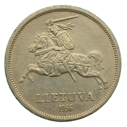Litwa - 5 litуw 1936 r. - Basanavicius