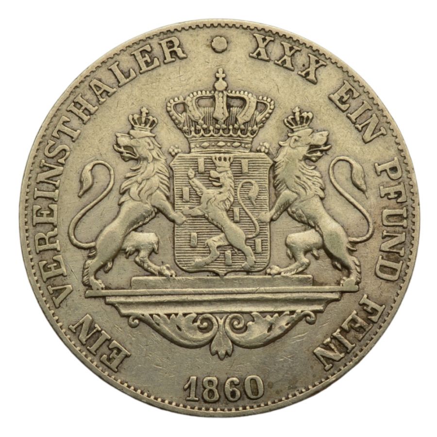 Niemcy - Nassau - Talar 1860 r. - Adolfie