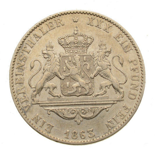 Niemcy - Nassau - Talar 1863 r. - Adolfie