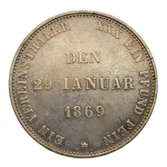 Niemcy - Saksonia-Coburg-Gotha - Talar 1869 B - Ernest II