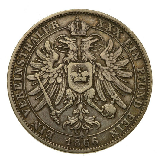 Niemcy - Schwarzburg-Rudolstadt - Talar 1866 r. - Gunther Fryderyk